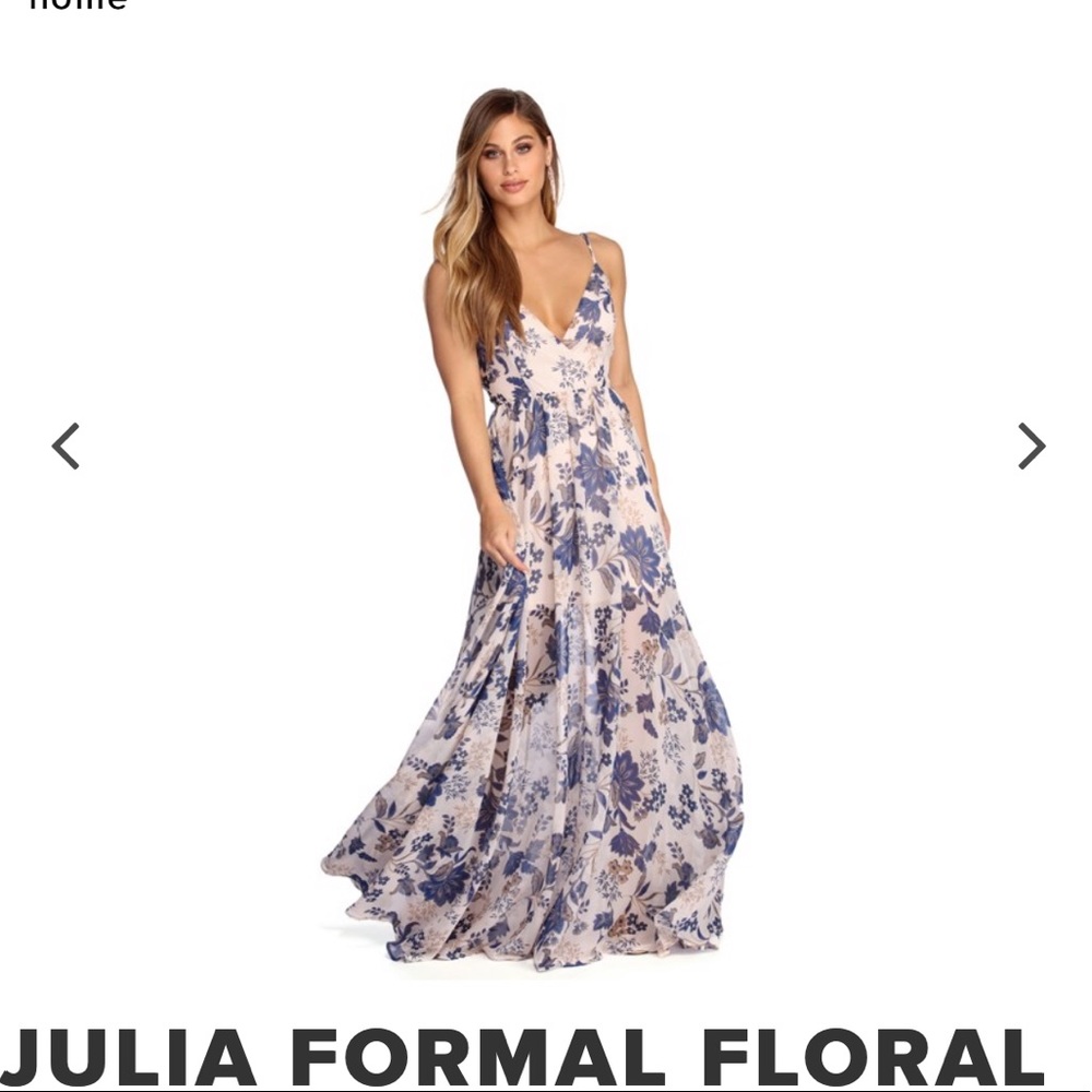 Long chiffon dress